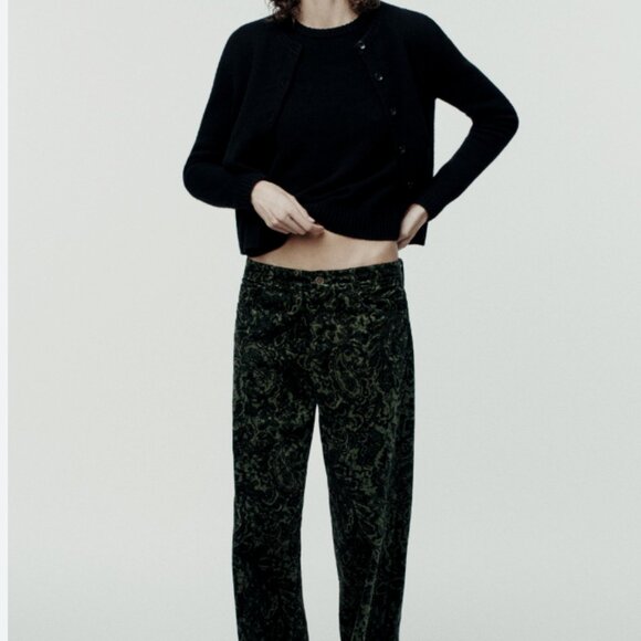 NWOT Stüssy Paisley Camo Corduroy Velvet Pants Green Bloggers Fave SZ-4 - Picture 6 of 10